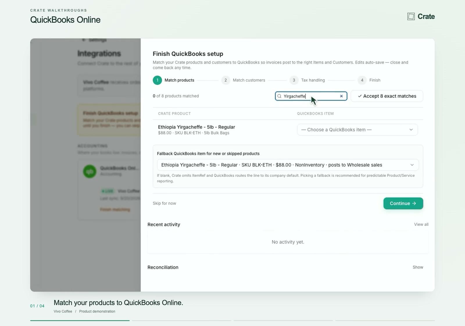 QuickBooks in Crate